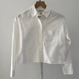 Madewell White Button Down Shirt
